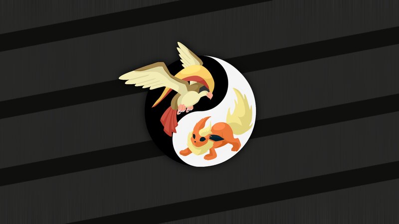 Yin-yang Symbol with Pokémon