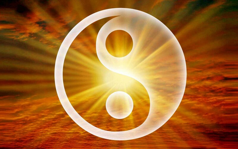 Yin-yang Symbol — Yellow