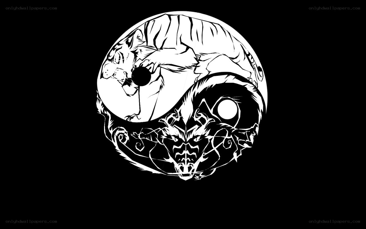 yin-yang tiger and dragon