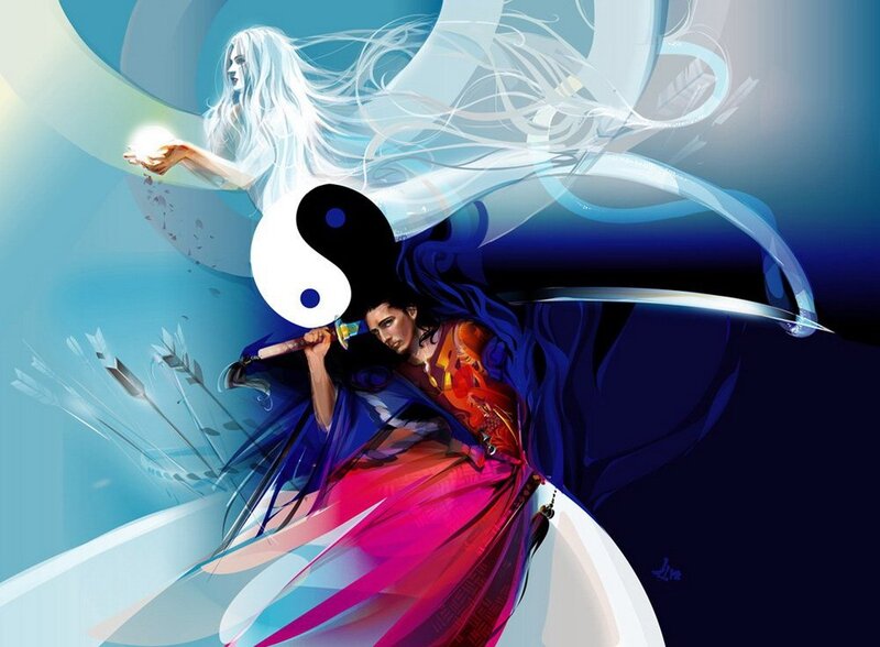 yin-yang warrior and spirit