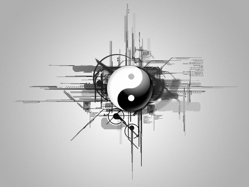 Yin-yang with circuit design