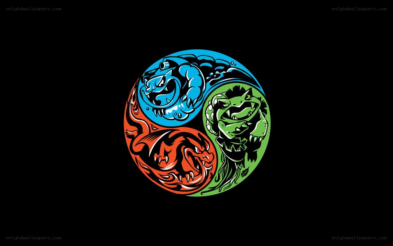 Yin-yang with Pokémon
