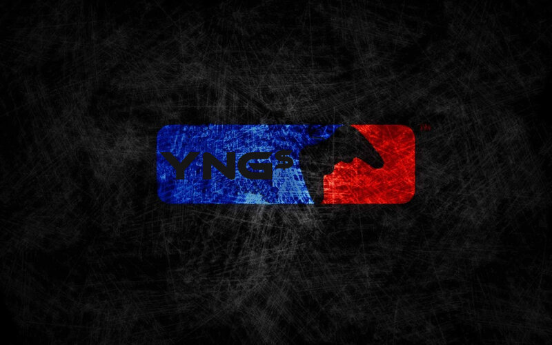 YNGS Logo on Textured Background