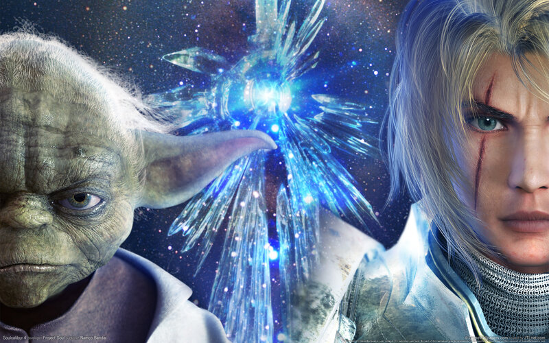 Yoda and a Warrior — Blue, Dramatic