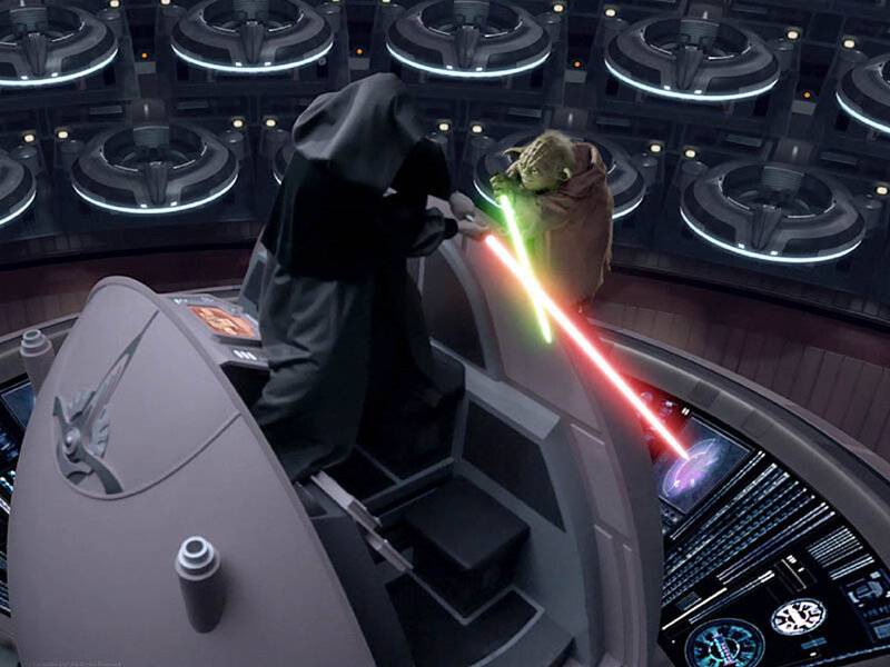 Yoda and Darth Sidious