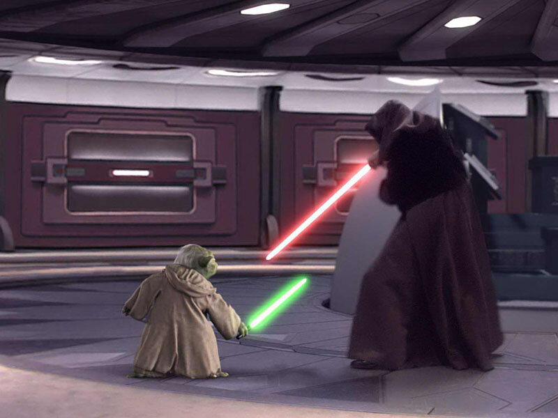 Yoda and Darth Vader