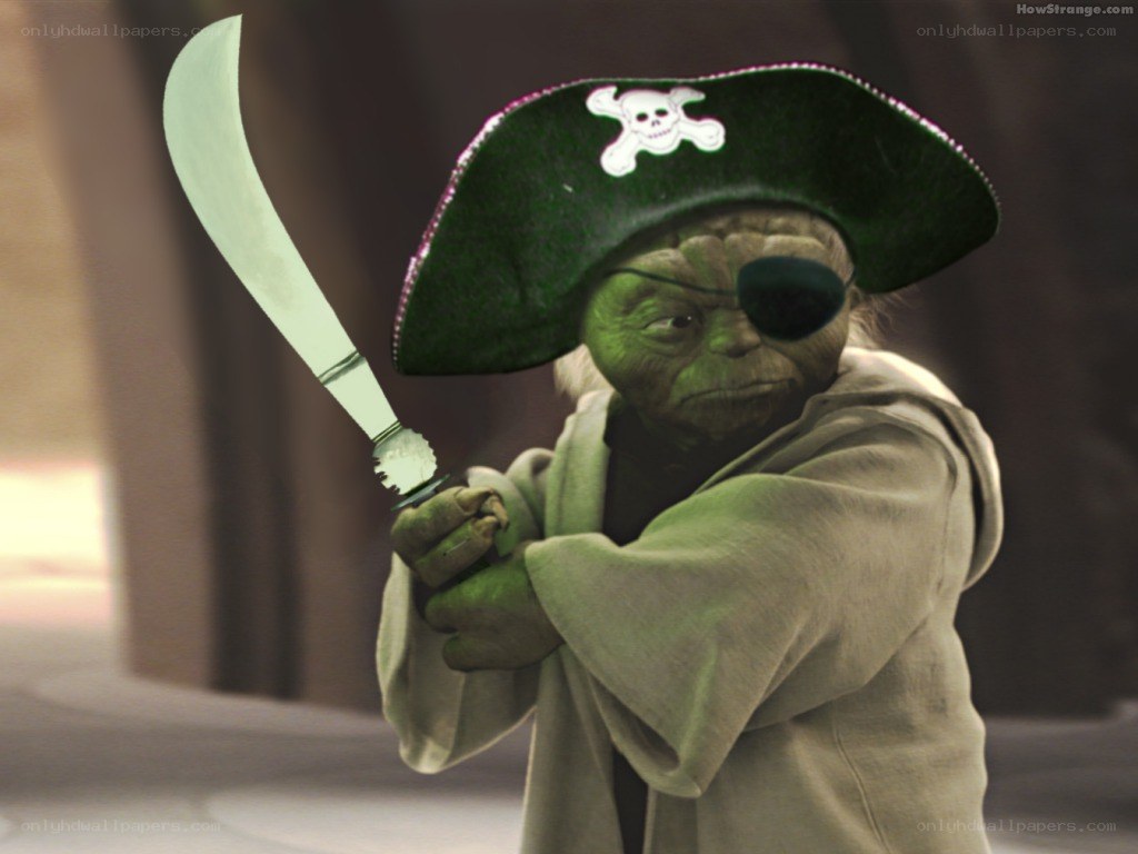 Yoda as a pirate