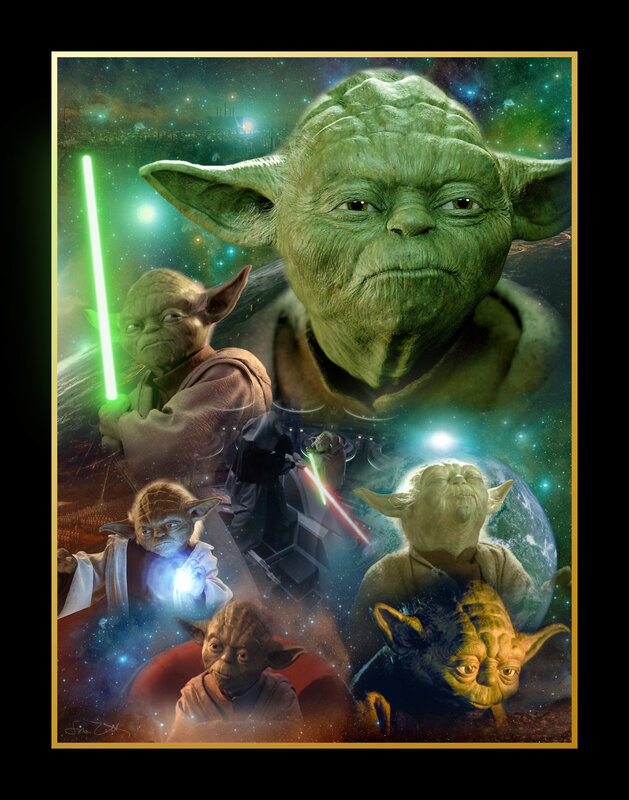 Yoda collage artwork