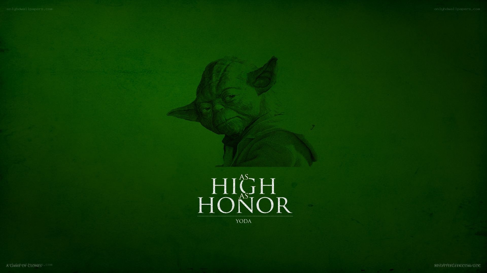 Yoda honor wallpaper