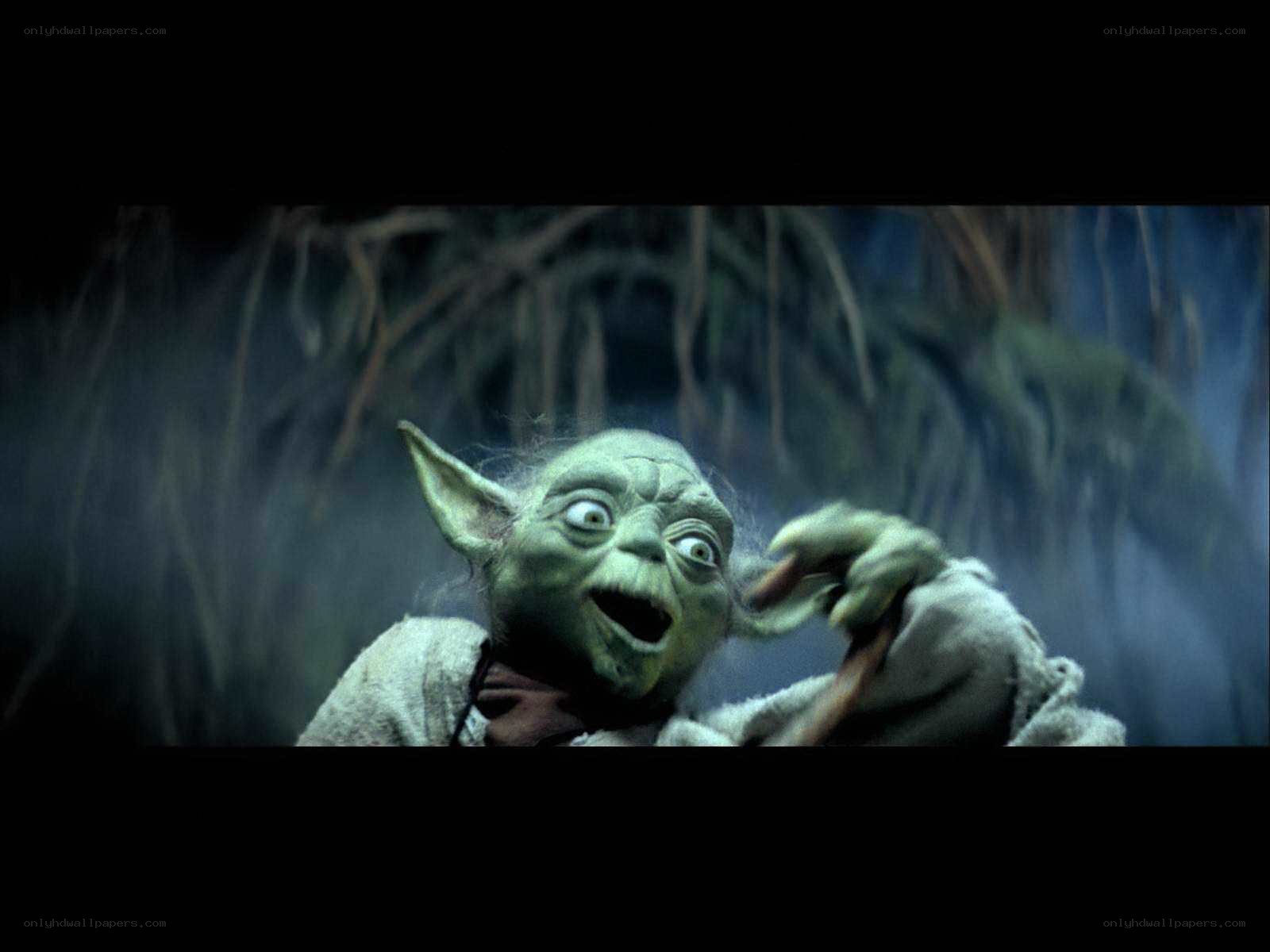 Yoda in a forest scene