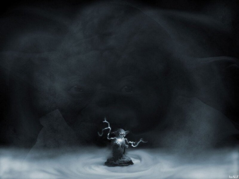 Yoda in a storm