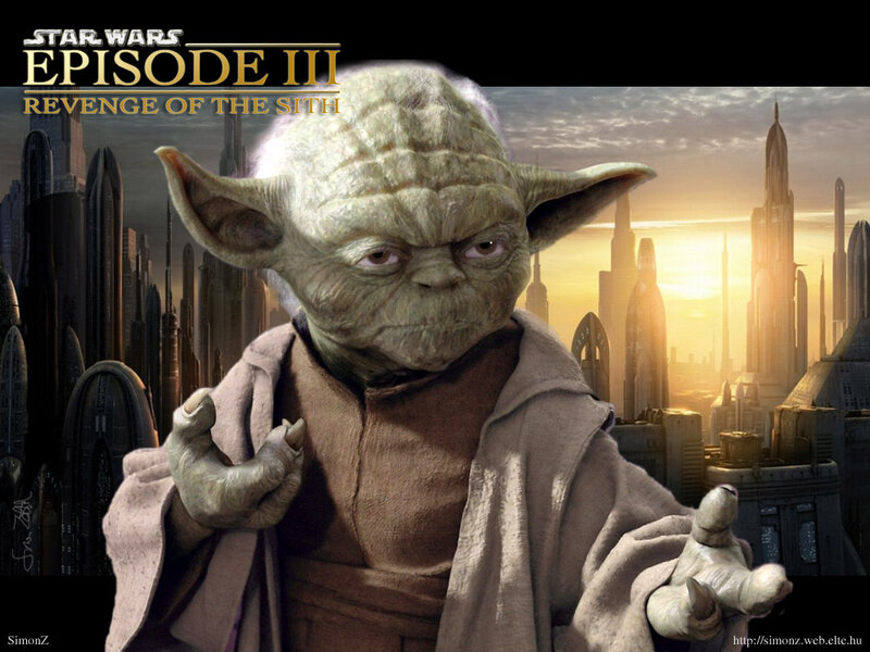 Yoda in Front of City