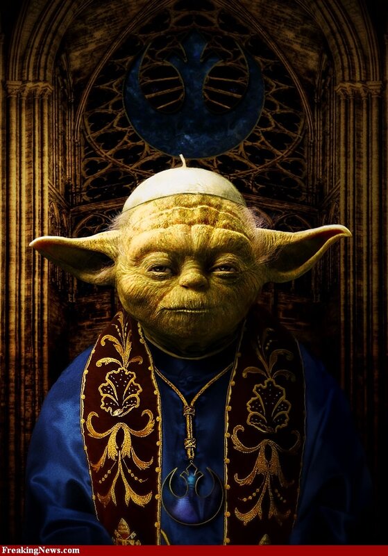 Yoda in religious vestments