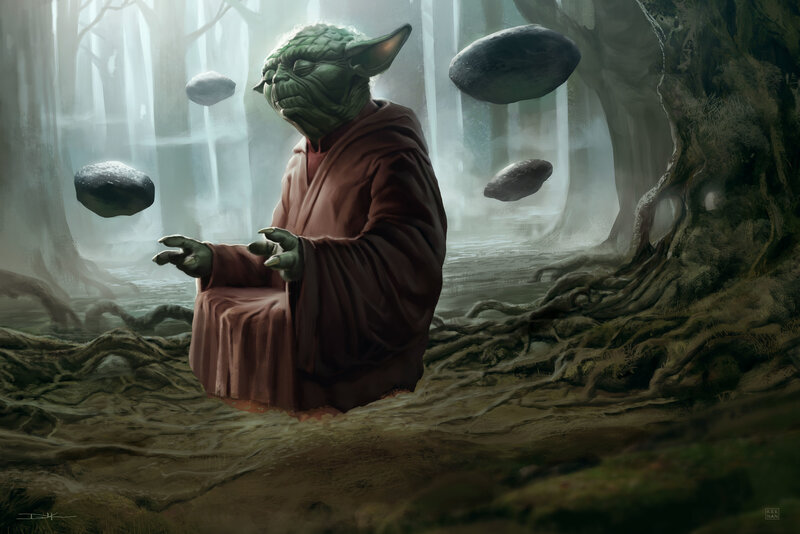 Yoda Meditating