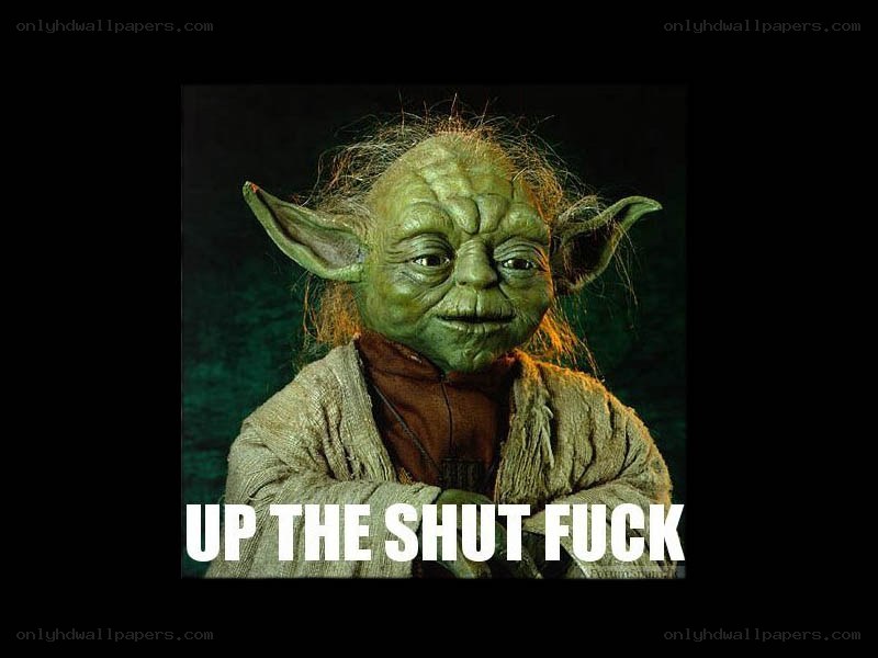 Yoda meme with profanity