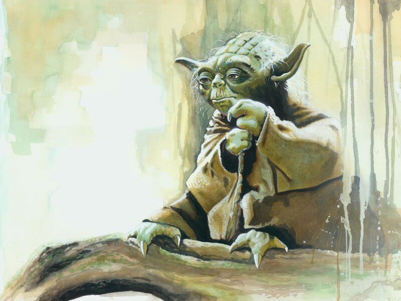 Yoda on a Log