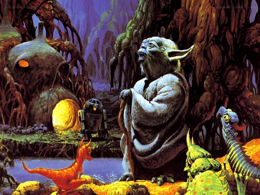 Yoda on a swamp planet