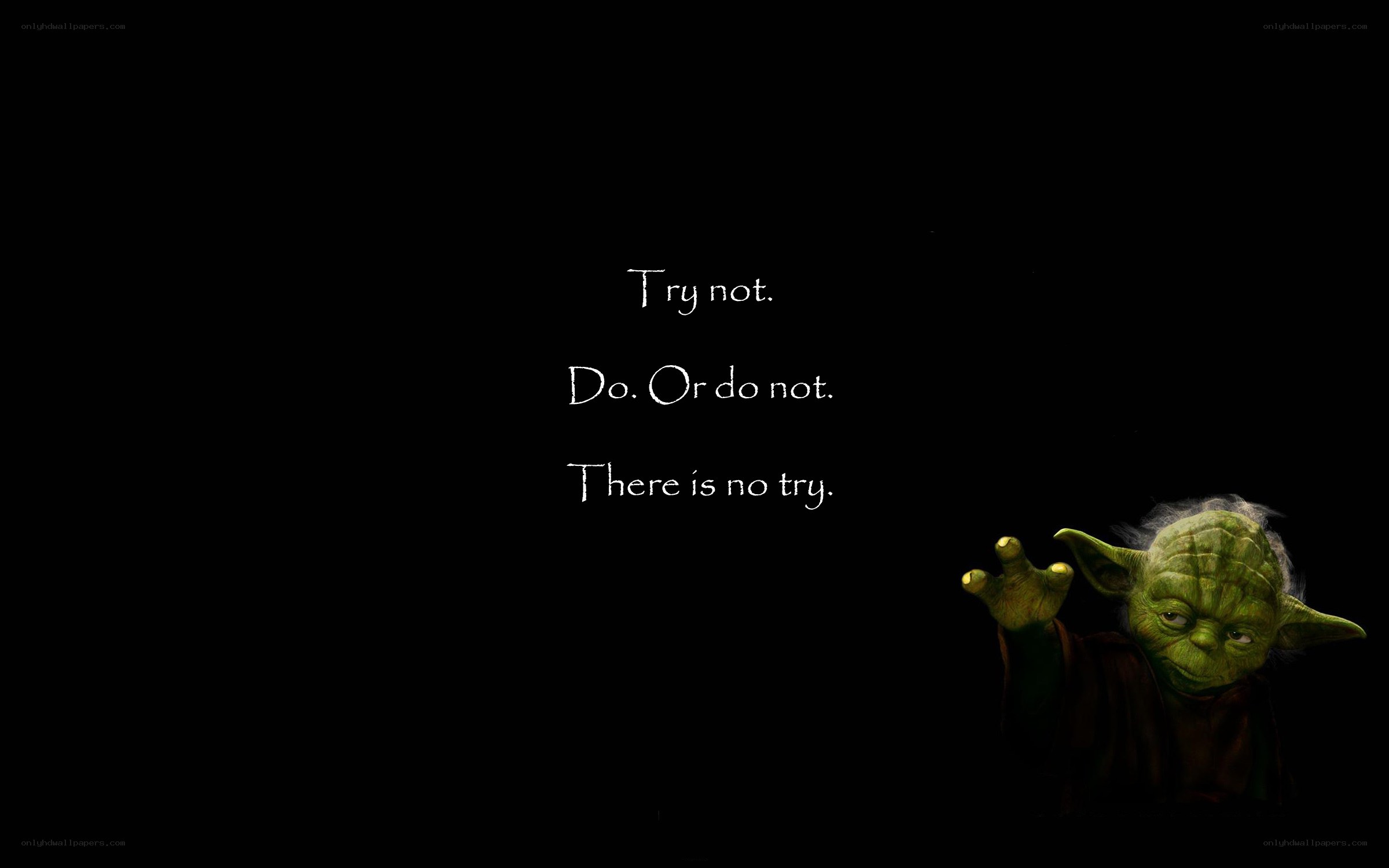 Yoda quote wallpaper