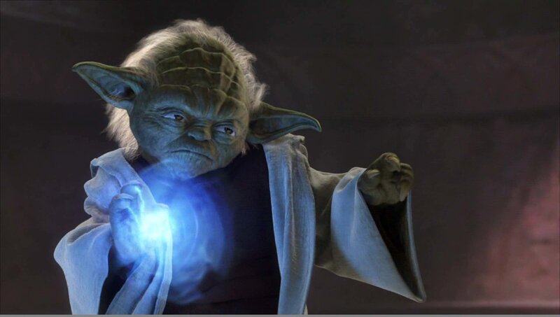 Yoda using the Force