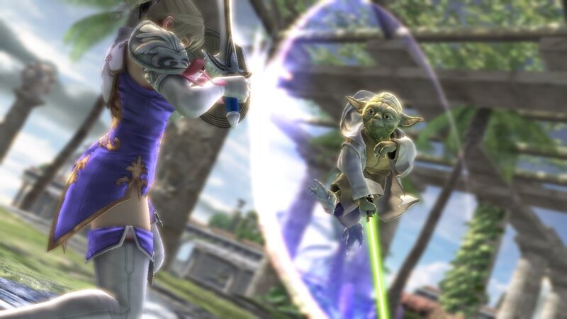 Yoda vs. sword fighter