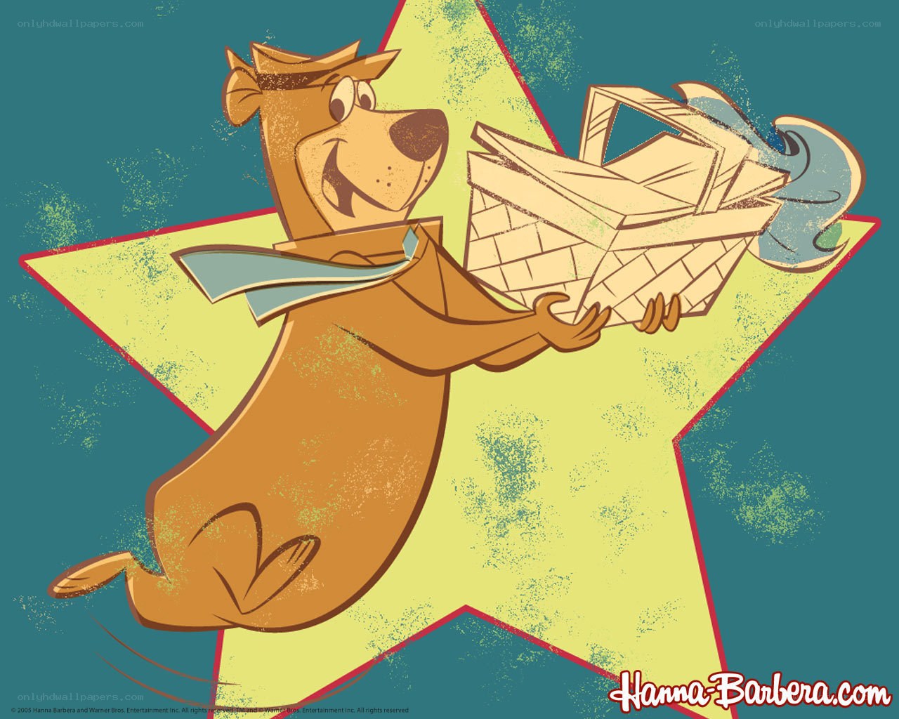 Yogi Bear with picnic basket
