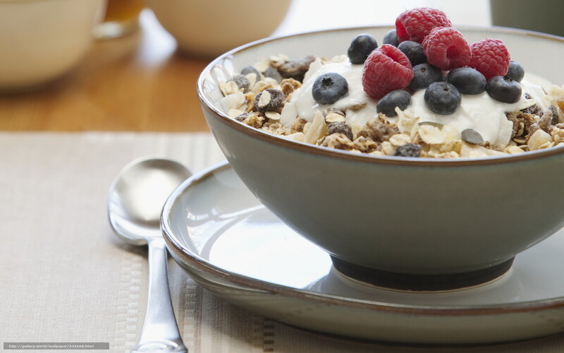 Yogurt Bowl with Berries — White