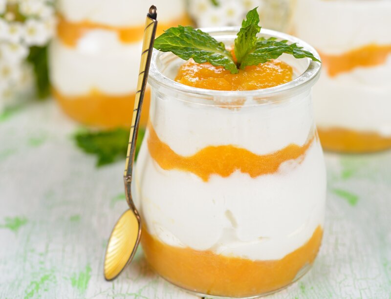 Yogurt Parfait in Glass