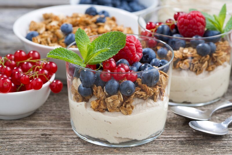 Yogurt Parfaits with Berries