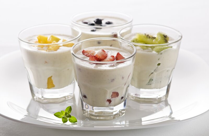 Yogurt with Fruit — White