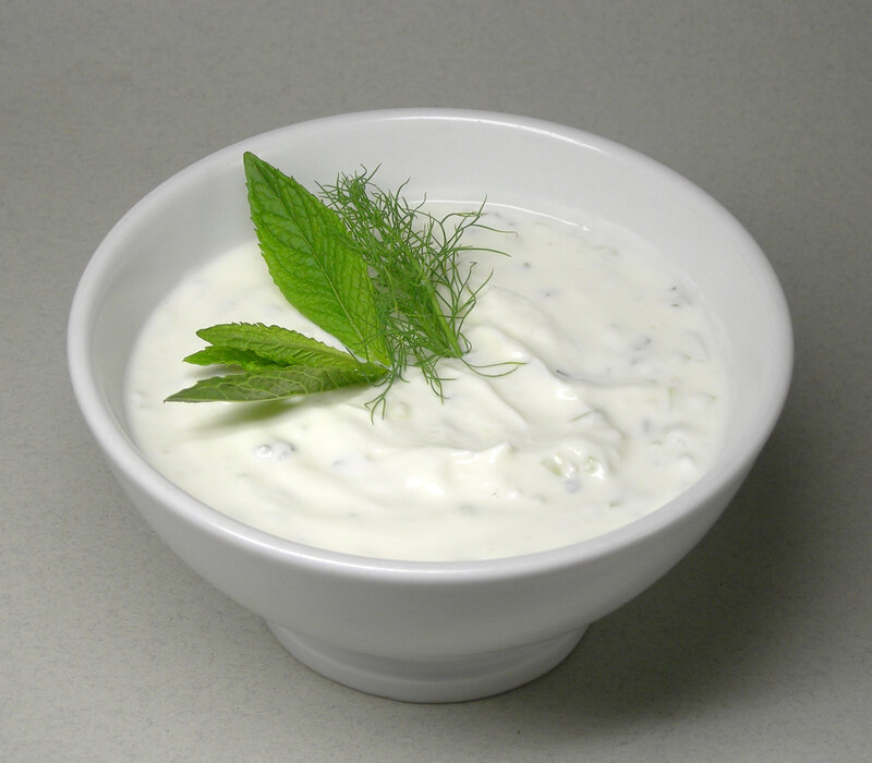 yogurt with mint and dill