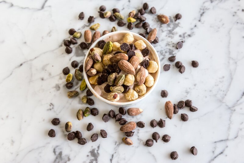 Yogurt with Nuts and Chocolate