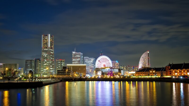 Yokohama night skyline