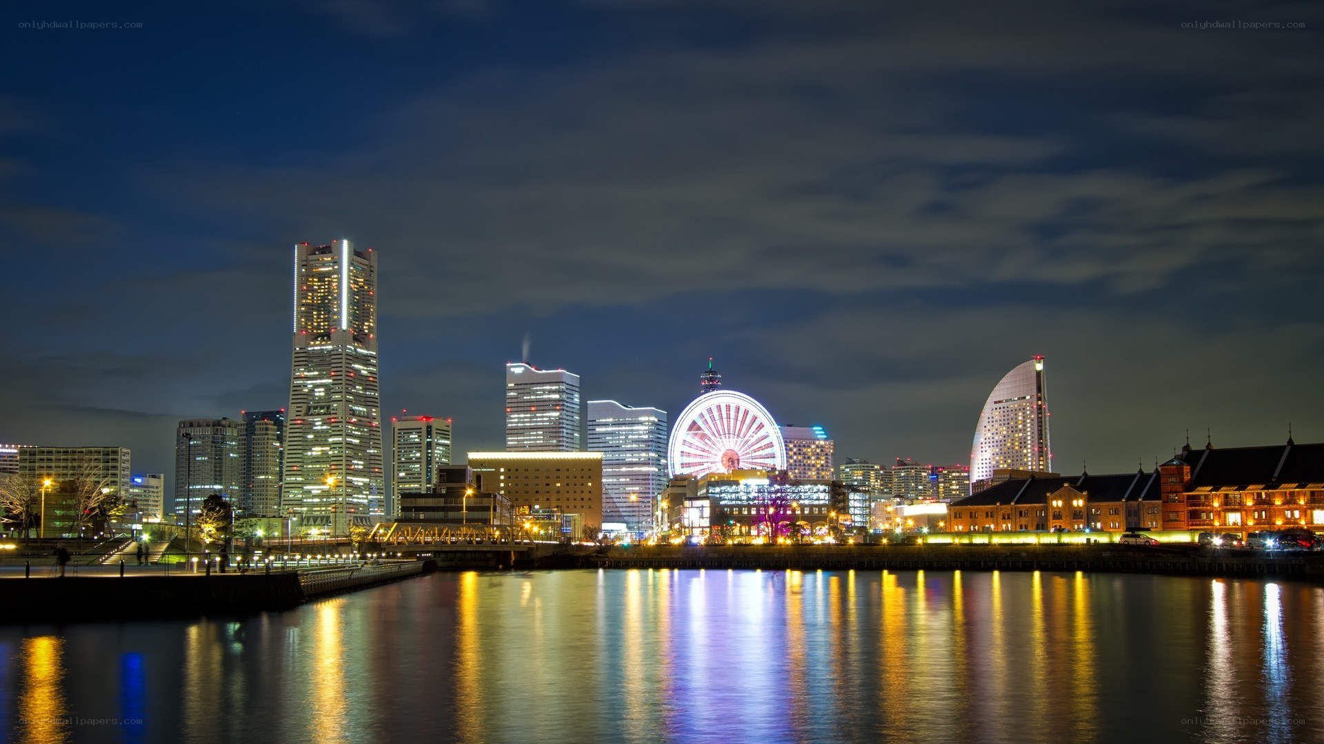 Yokohama night skyline