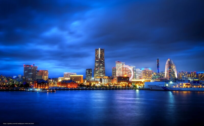 Yokohama skyline at night