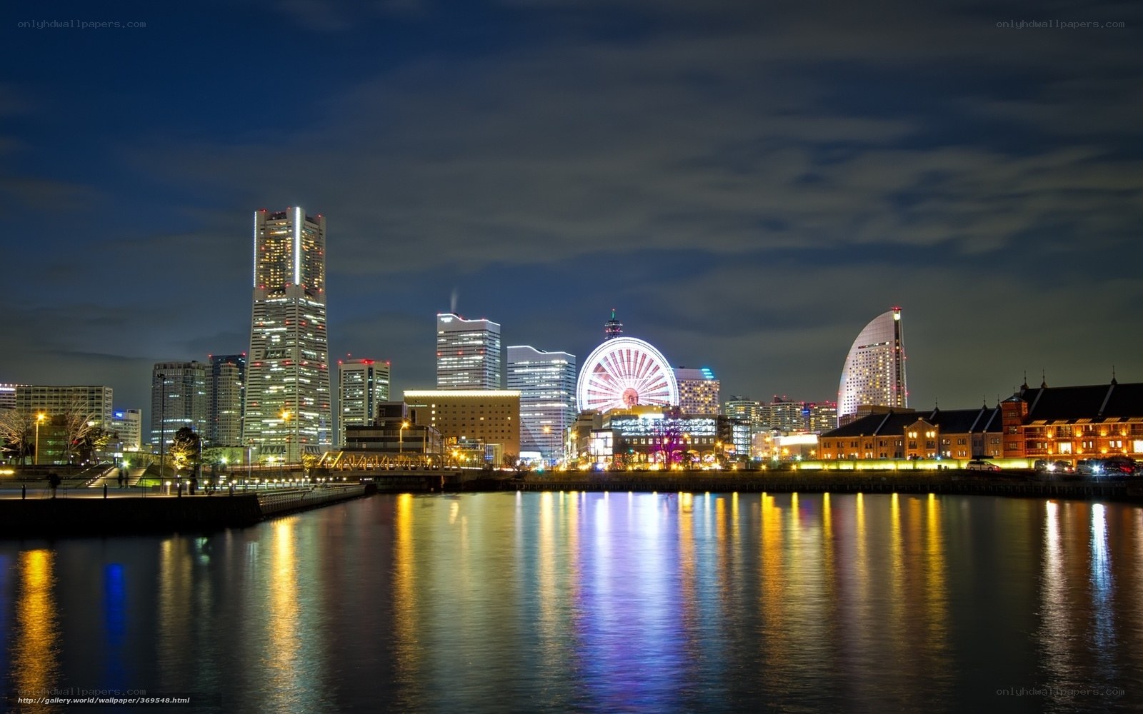Yokohama skyline at night