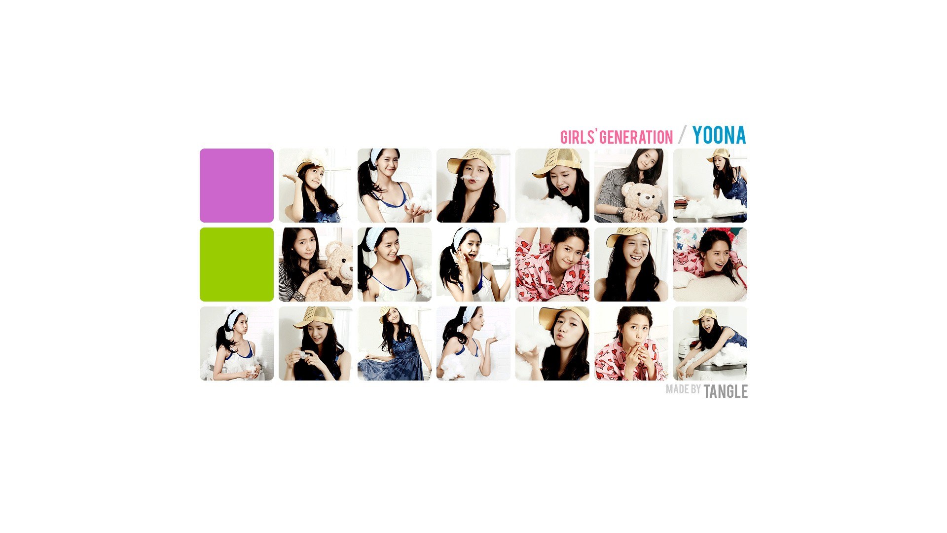YoonA from Girls' Generation collage