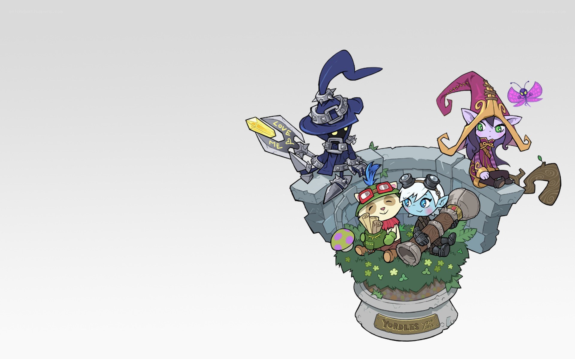 Yordles on a stone platform
