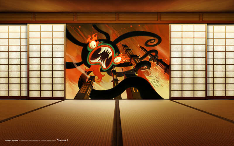 Yoritsuki monster mural