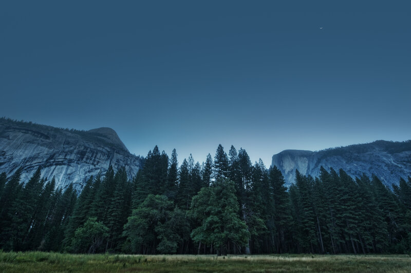 Yosemite at dusk