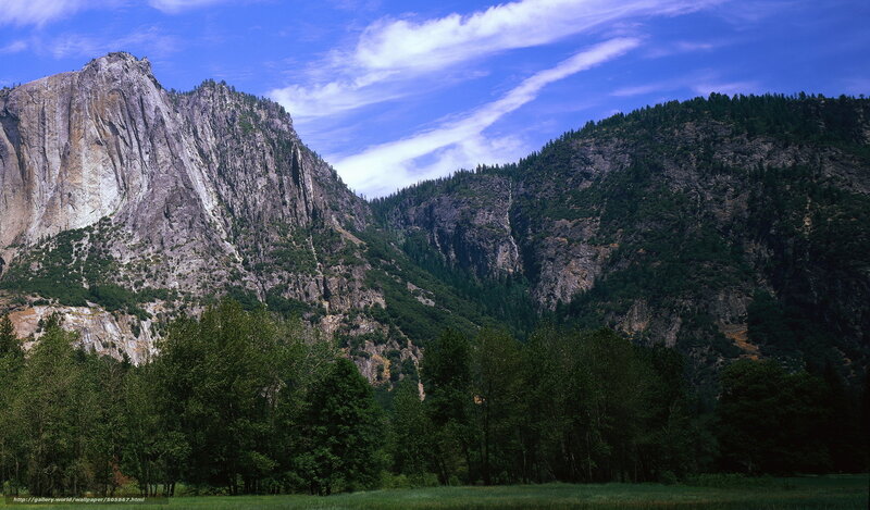 Yosemite Cliffs and Valley