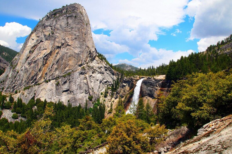 Yosemite Falls and Granite Cliff