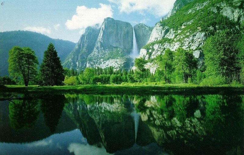 Yosemite Falls and Valley