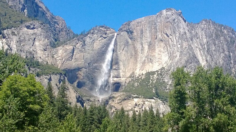 Yosemite Falls — Blue, Serene, Afternoon