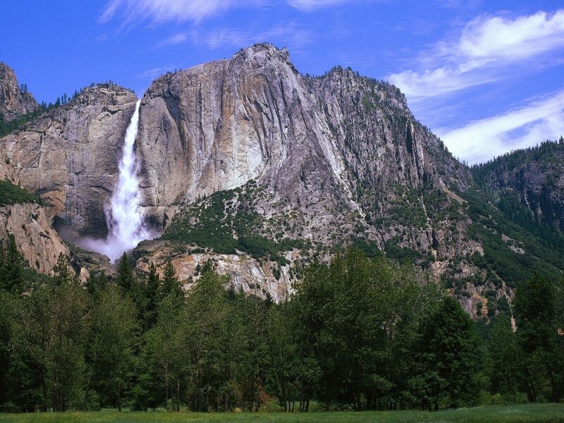 Yosemite Falls — Blue, Serene