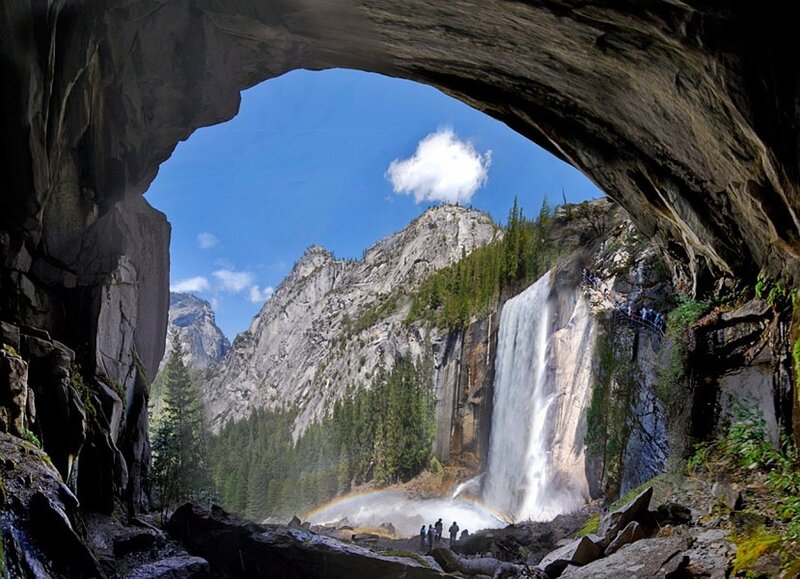 Yosemite Falls from Cave