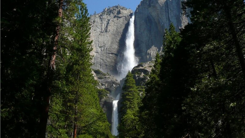 Yosemite Falls — Green, Serene, Afternoon