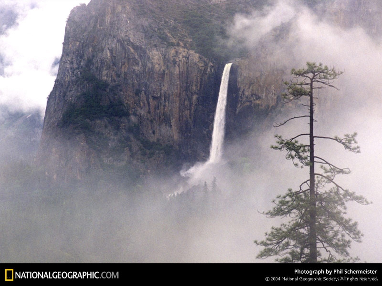 Yosemite Falls in Mist