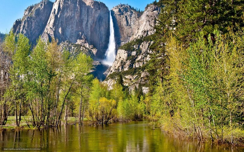 Yosemite Falls in spring