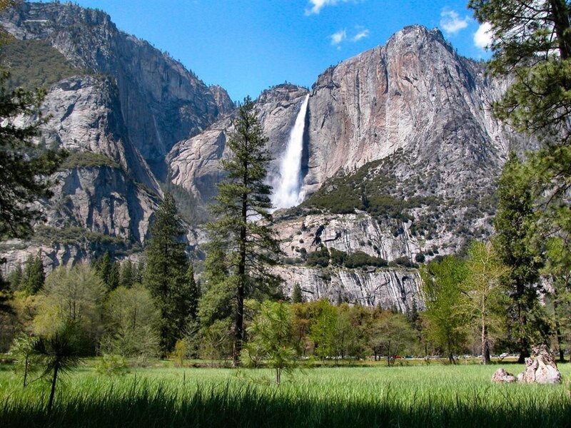Yosemite Falls in spring