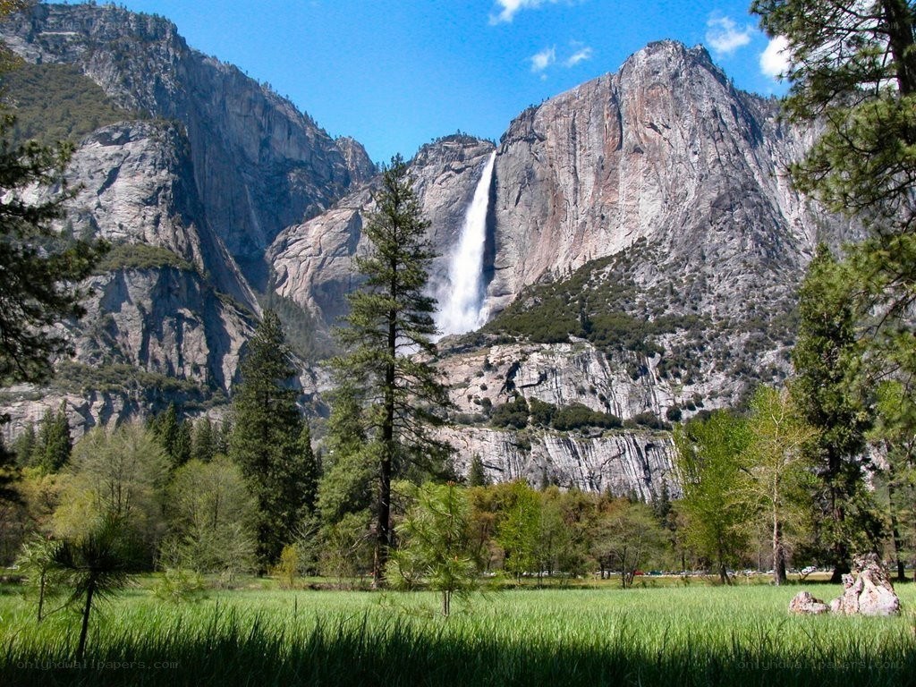 Yosemite Falls in spring
